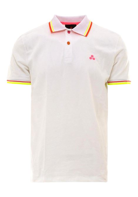 Polo con logo ricamato bianco PEUTEREY | Polo | PEU3937 99011991BIANCA